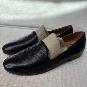 Vionic Womens Willa II Black Leather Loafers Size 8 slide -on